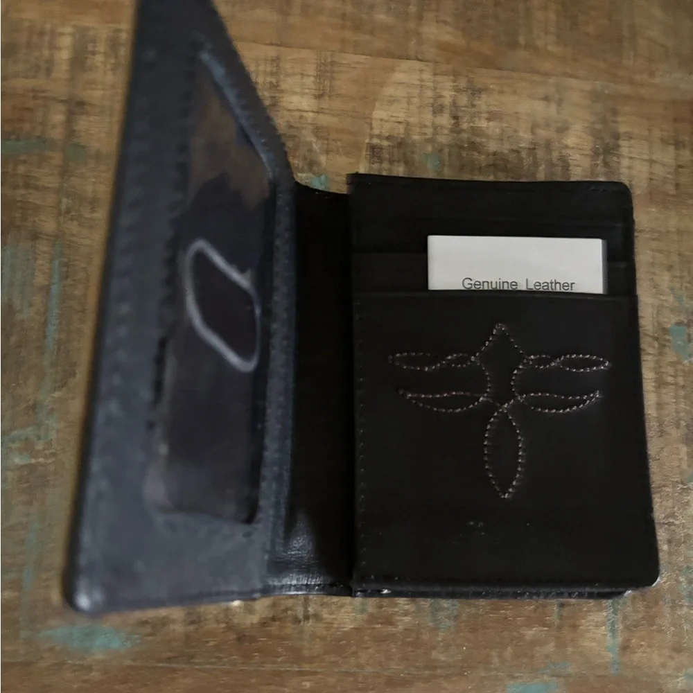 Justin Boot Barn Card Wallet NWT